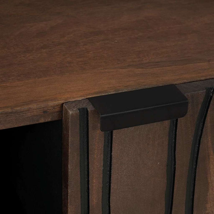 Skab Brun 90 x 33 x 75 cm Massivt mangotræ