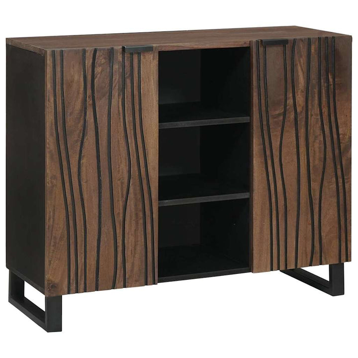 Skab Brun 90 x 33 x 75 cm Massivt mangotræ