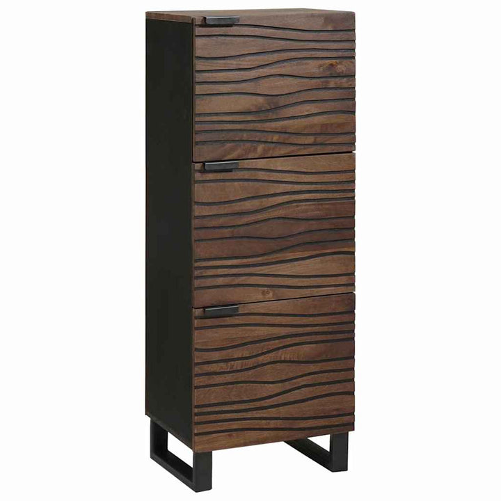 Highboard Brun 40 x 33 x 110 cm Massivt mangotræ
