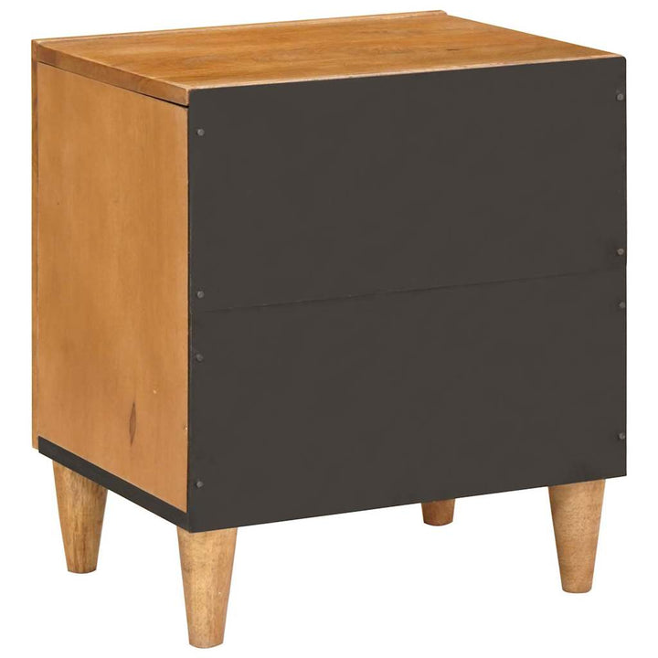 Sengebord 2 pcs Lysebrun 40 x 33 x 46 cm Massivt mangotræ