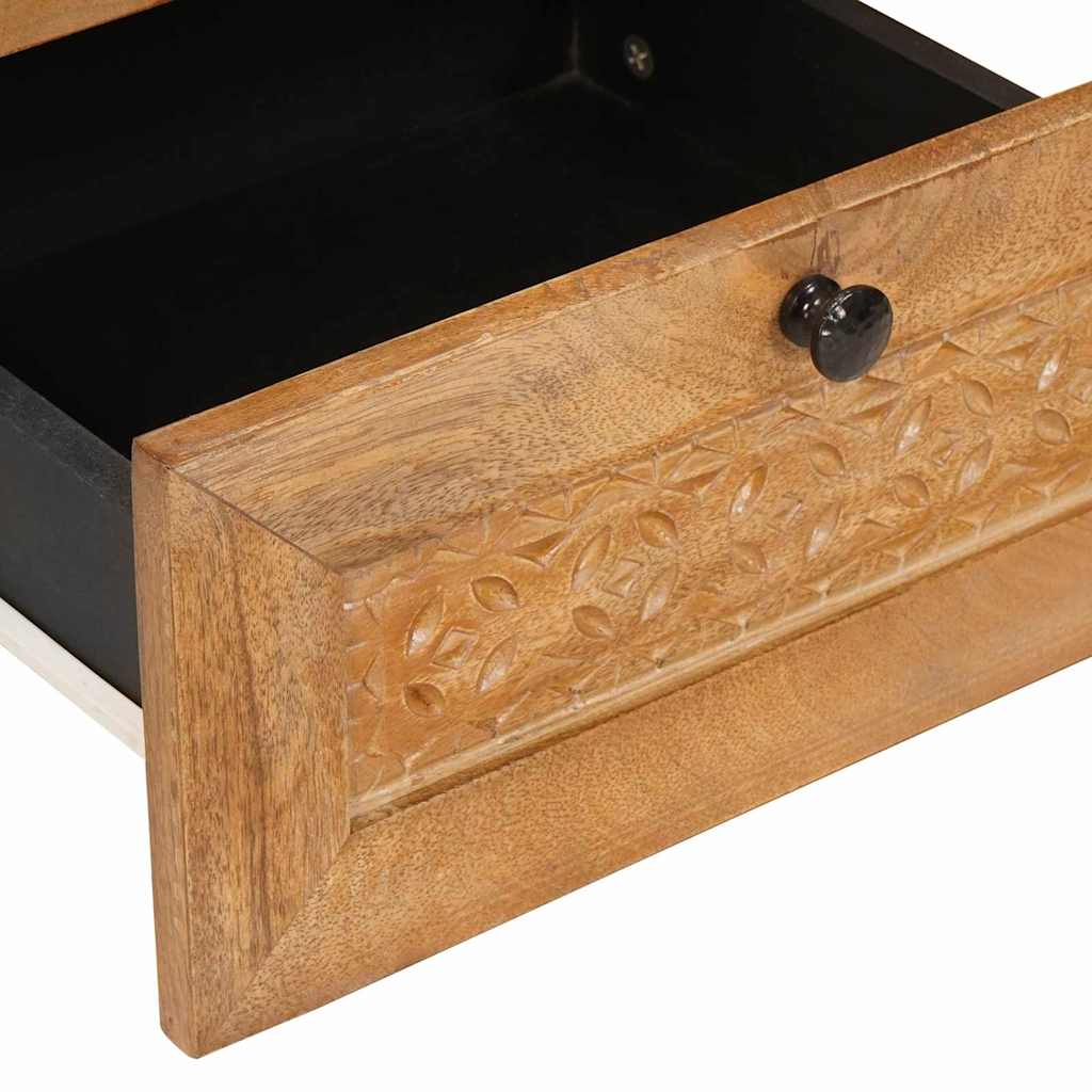 Sengebord 2 pcs Lysebrun 40 x 33 x 46 cm Massivt mangotræ