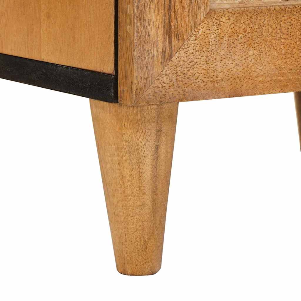 Sengebord 2 pcs Lysebrun 40 x 33 x 46 cm Massivt mangotræ