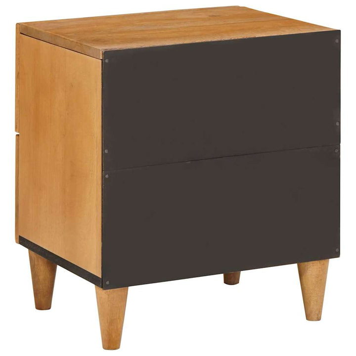 Sengebord 2 pcs Lysebrun 40 x 33 x 46 cm Massivt mangotræ
