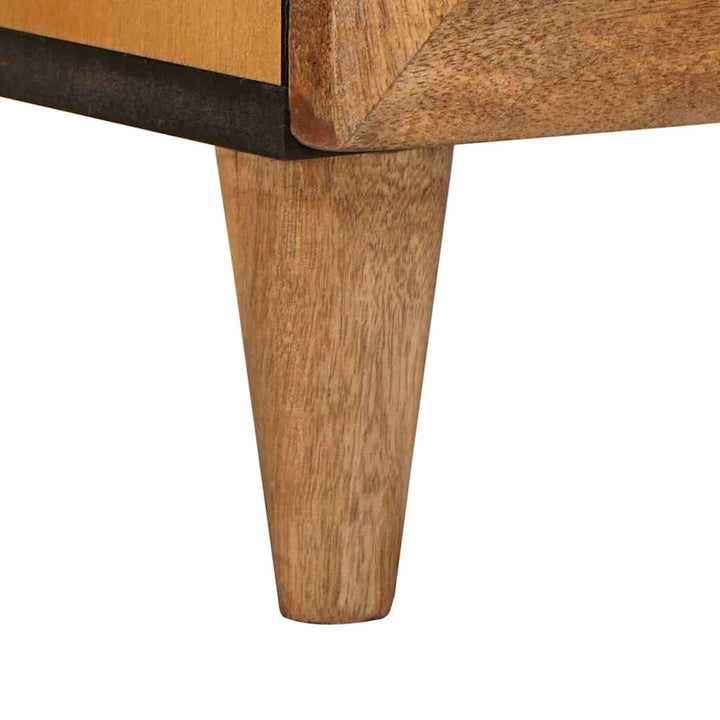 TV-skab med hylde Lysebrun 105 x 33 x 46 cm Massivt mangotræ