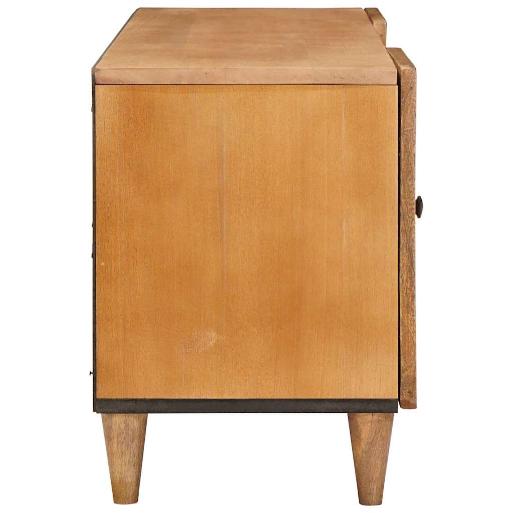 TV-skab med hylde Lysebrun 105 x 33 x 46 cm Massivt mangotræ
