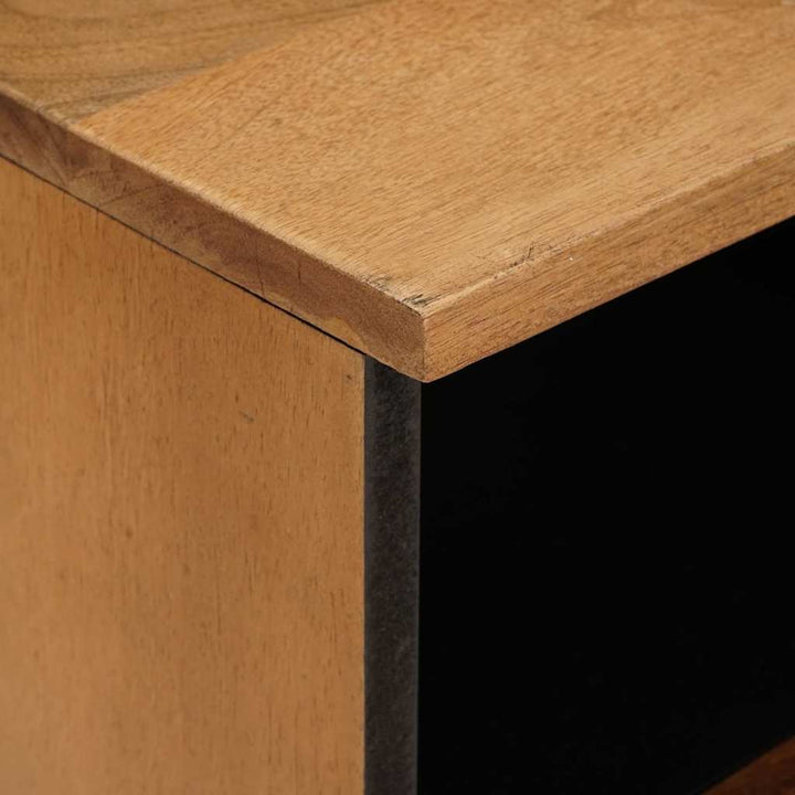 TV-skab med skuffe Lysebrun 70 x 33 x 46 cm Massivt mangotræ