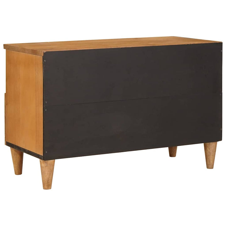 TV-skab med skuffe Lysebrun 70 x 33 x 46 cm Massivt mangotræ