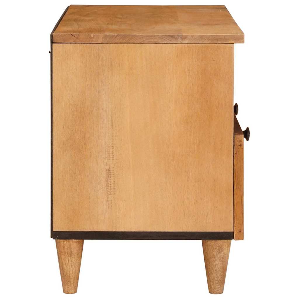 TV-skab med skuffe Lysebrun 70 x 33 x 46 cm Massivt mangotræ