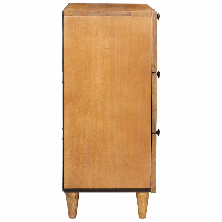 Sideboard med skuffe Lysebrun 60 x 33 x 75 cm Massivt mangotræ