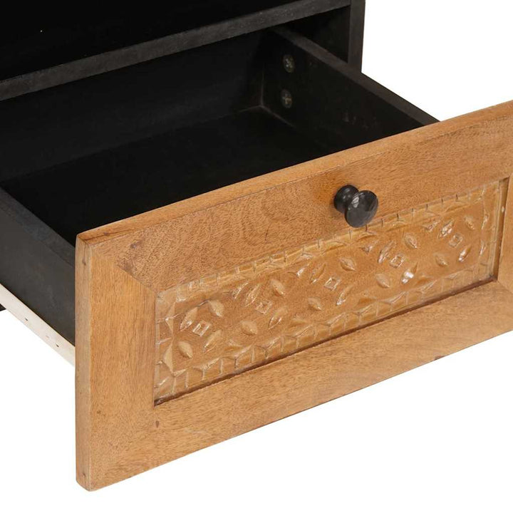Sengebord 2 pcs Lysebrun 40 x 33 x 46 cm Massivt mangotræ