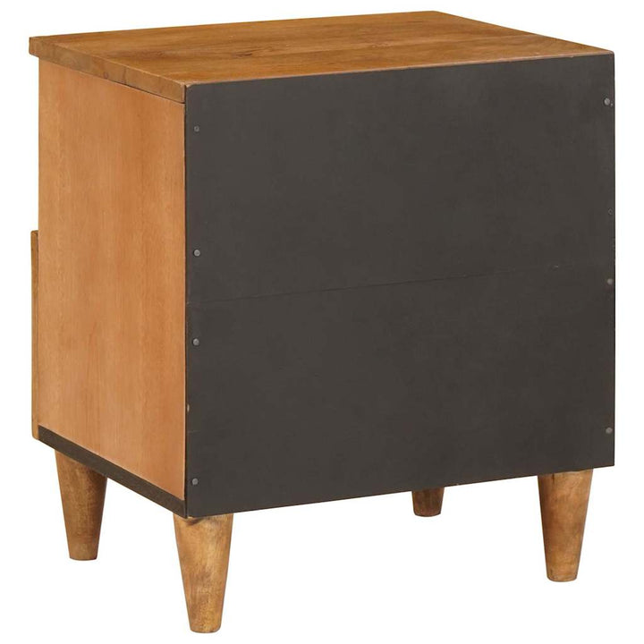 Sengebord 2 pcs Lysebrun 40 x 33 x 46 cm Massivt mangotræ