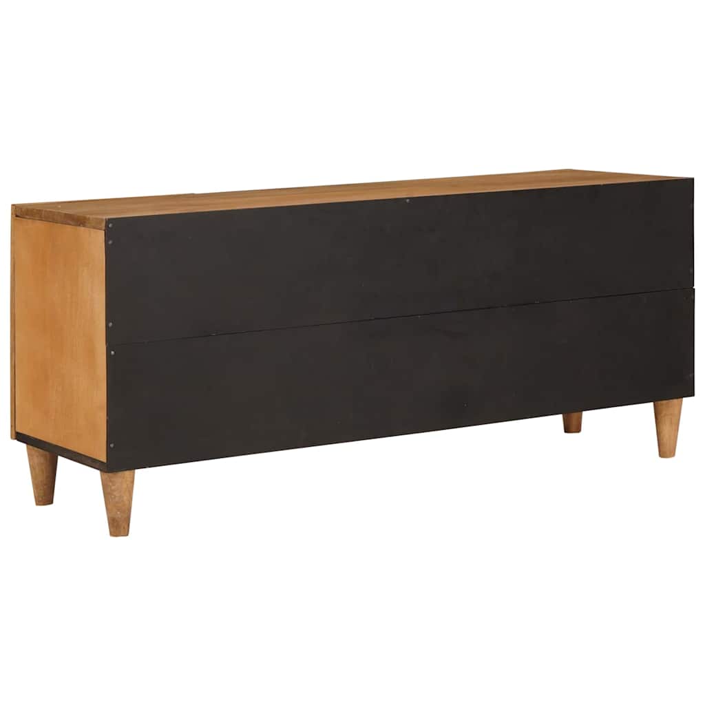 TV-skab med skuffe Lysebrun 105 x 33 x 46 cm Massivt mangotræ