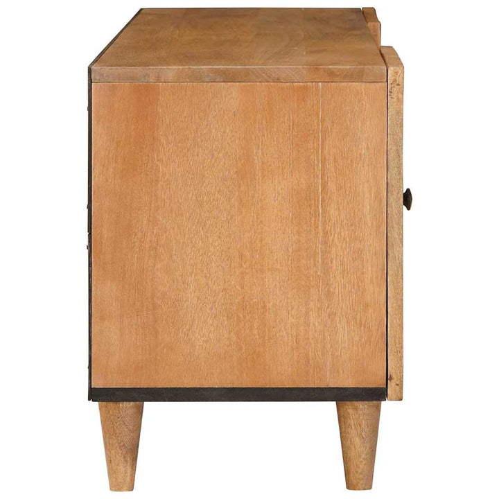 TV-skab med skuffe Lysebrun 105 x 33 x 46 cm Massivt mangotræ