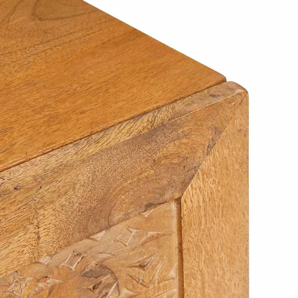 TV-skab med hylde Lysebrun 80 x 33 x 46 cm Massivt mangotræ