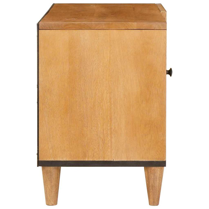 TV-skab med hylde Lysebrun 80 x 33 x 46 cm Massivt mangotræ