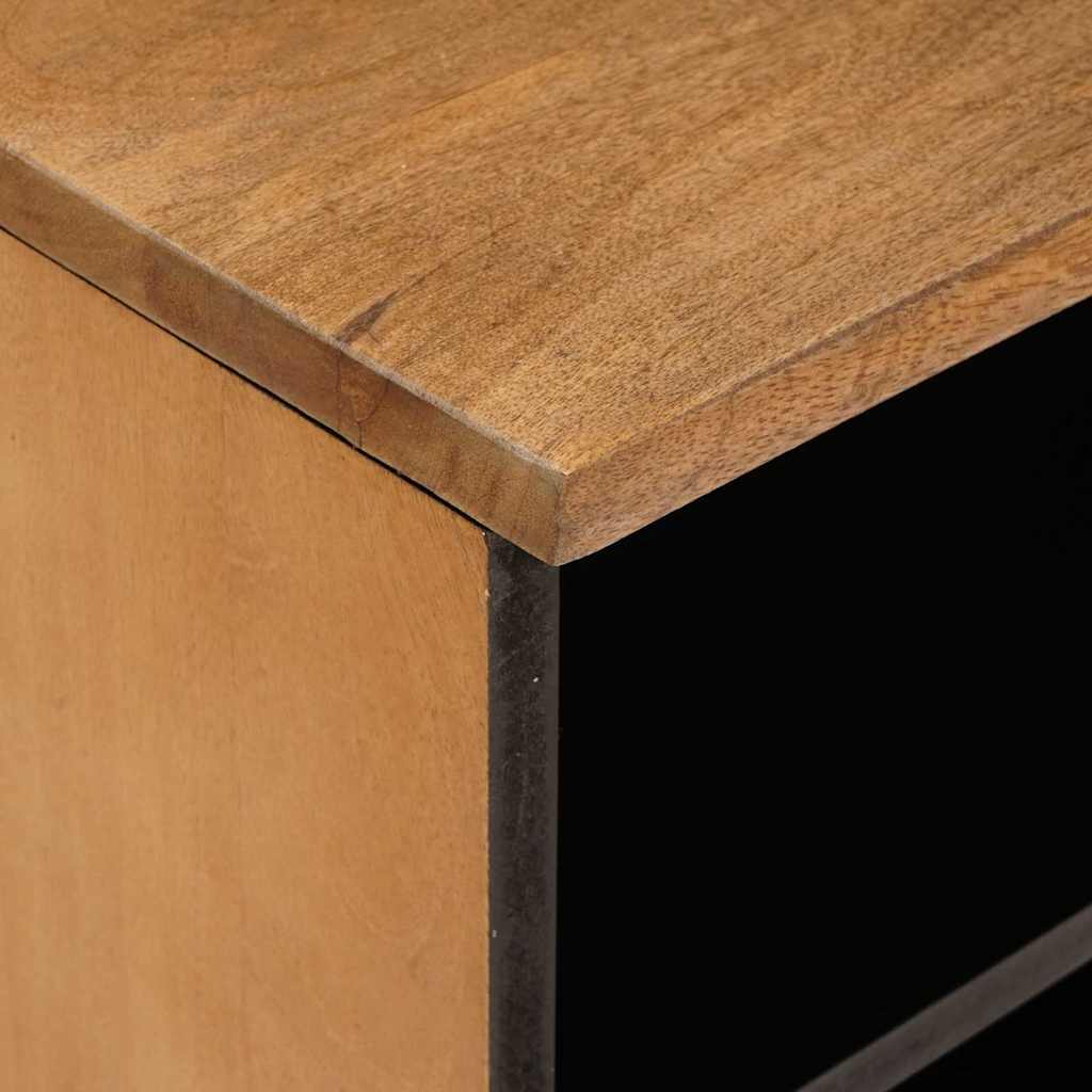 TV-skab med skuffe Lysebrun 105 x 33 x 46 cm Massivt mangotræ