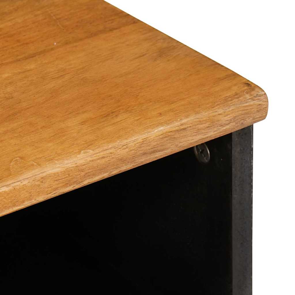 TV-skab med skuffe Lysebrun 80 x 33 x 46 cm Massivt mangotræ