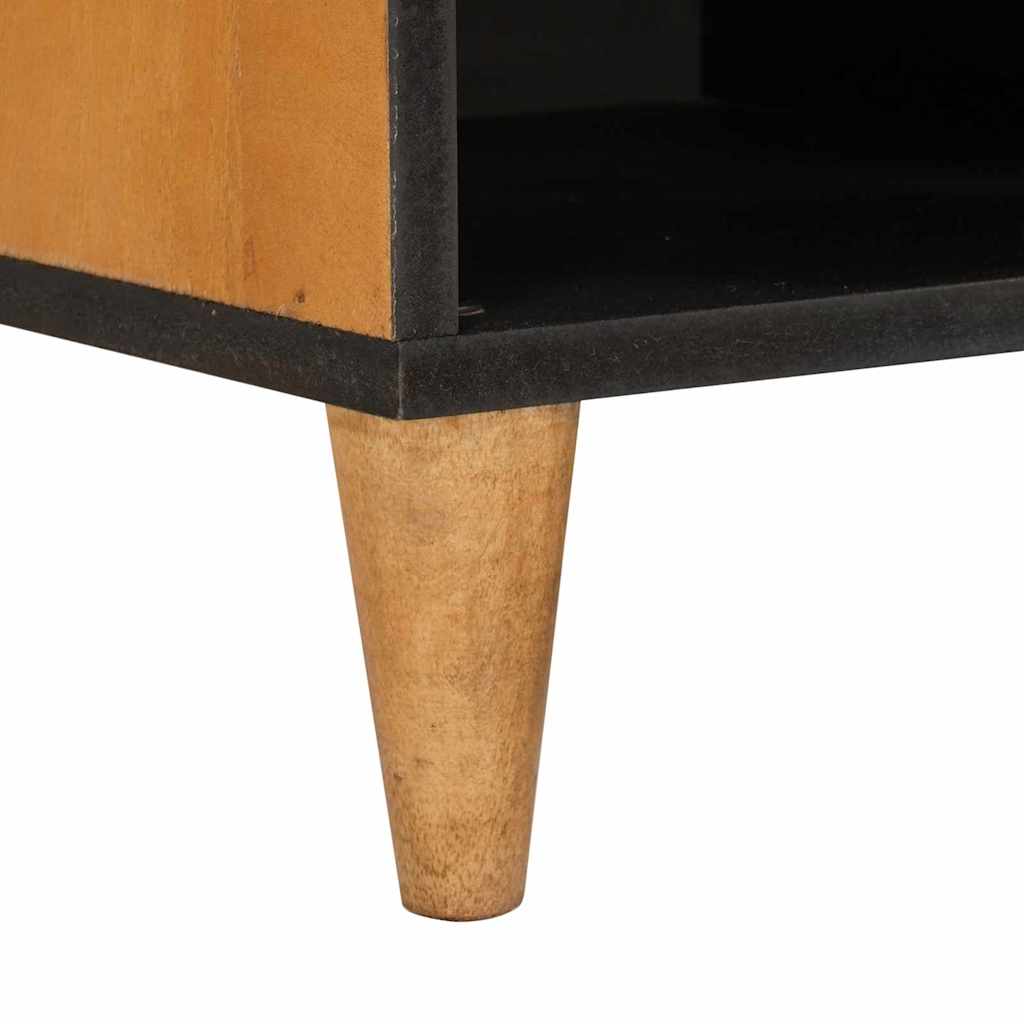 TV-skab med skuffe Lysebrun 80 x 33 x 46 cm Massivt mangotræ