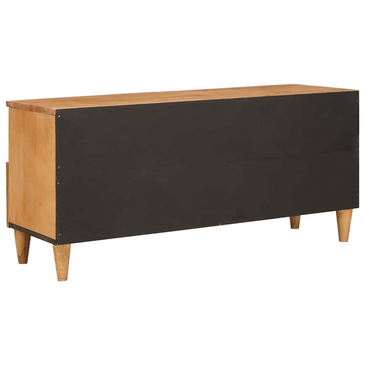 TV-skab med skuffe Lysebrun 100 x 33 x 46 cm Massivt mangotræ