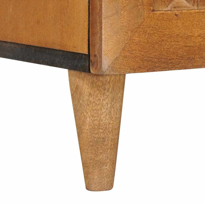 Badeværelsesskab Lysebrun 62 x 33 x 58 cm Massiv Mangotræ