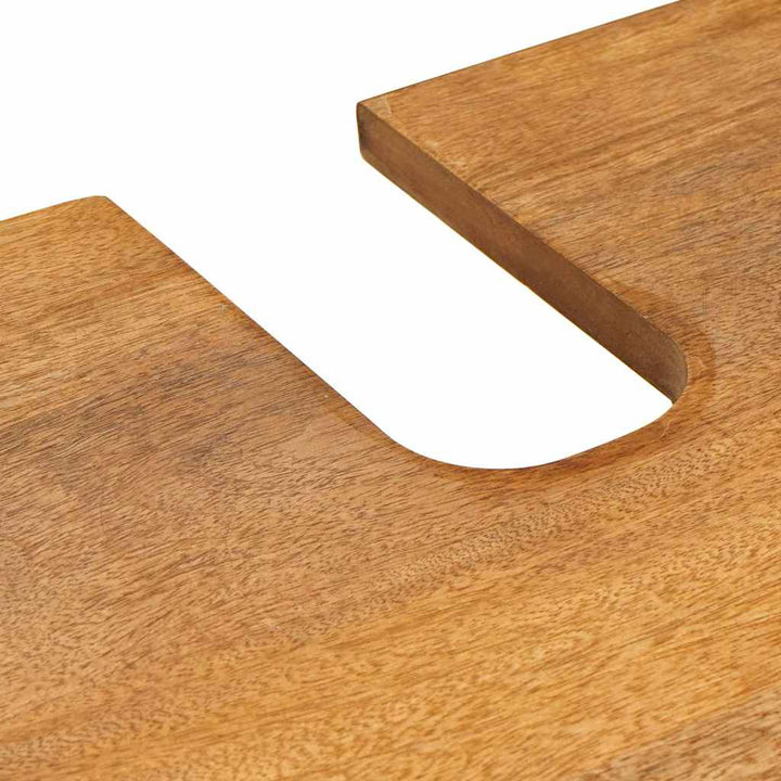 Badeværelsesskab Lysebrun 62 x 33 x 58 cm Massiv Mangotræ