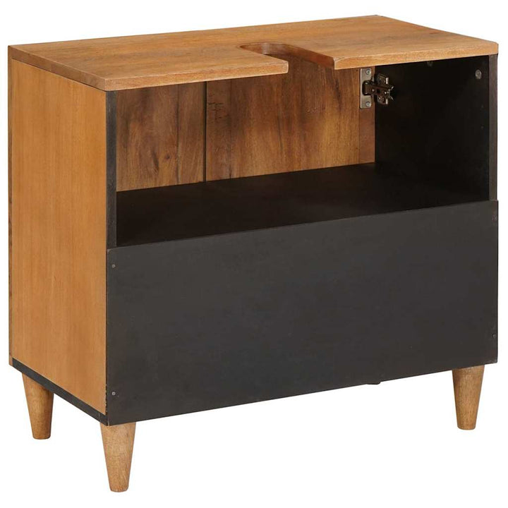 Badeværelsesskab Lysebrun 62 x 33 x 58 cm Massiv Mangotræ