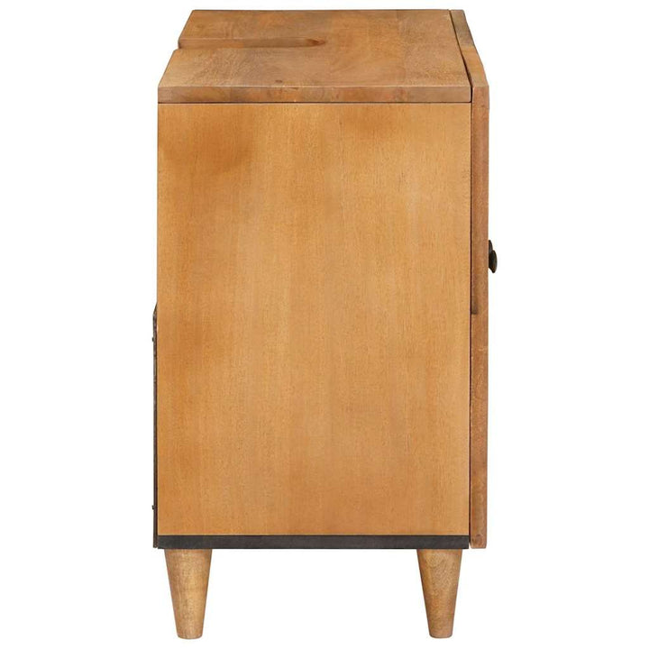 Badeværelsesskab Lysebrun 62 x 33 x 58 cm Massiv Mangotræ