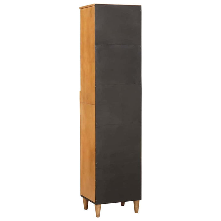 Badeværelsesskab Lysebrun 38 x 33,5 x 160 cm Massiv Mangotræ