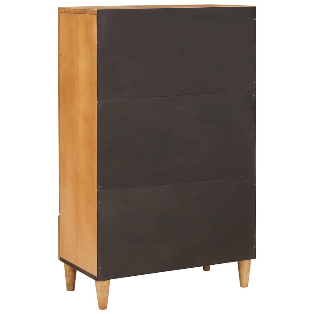 Highboard med skuffe Lysebrun 60 x 33 x 100 cm Massivt mangotræ