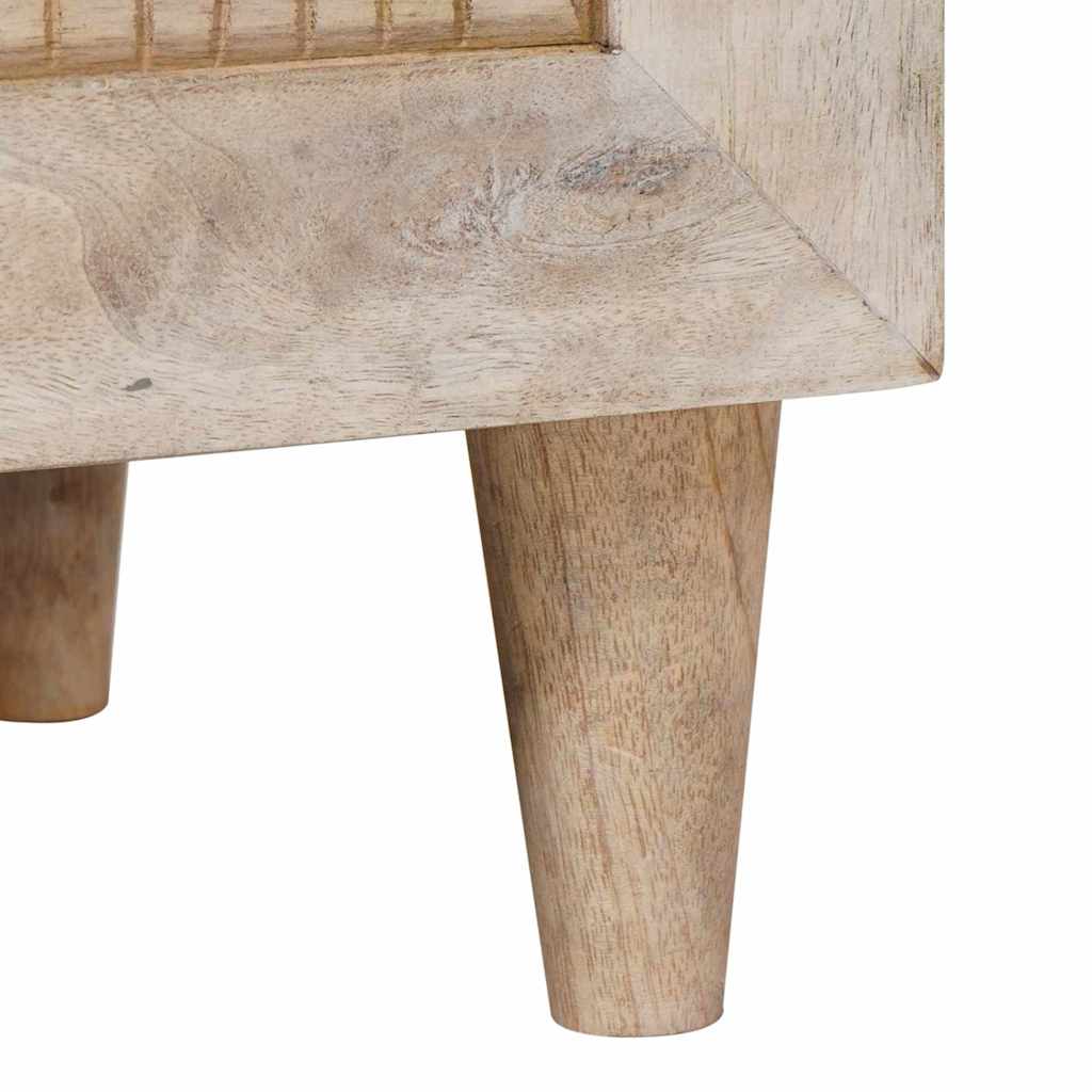 Sengebord 2 pcs Beige 40 x 33 x 46 cm Massivt mangotræ