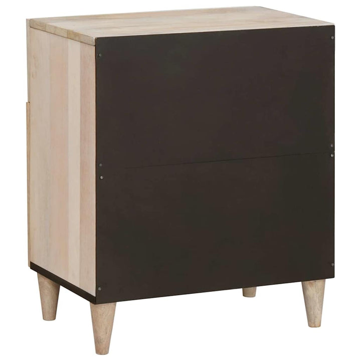 Sengebord med skuffe Beige 50 x 33 x 60 cm Massivt mangotræ