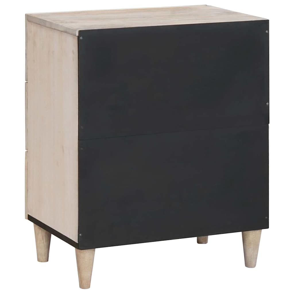 Sengebord med skuffe Beige 50 x 33 x 60 cm Massivt mangotræ