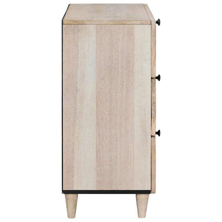 Sengebord med skuffe Beige 50 x 33 x 60 cm Massivt mangotræ
