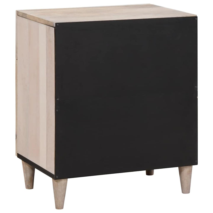 Sengebord med skuffe Beige 50 x 33 x 60 cm Massivt mangotræ