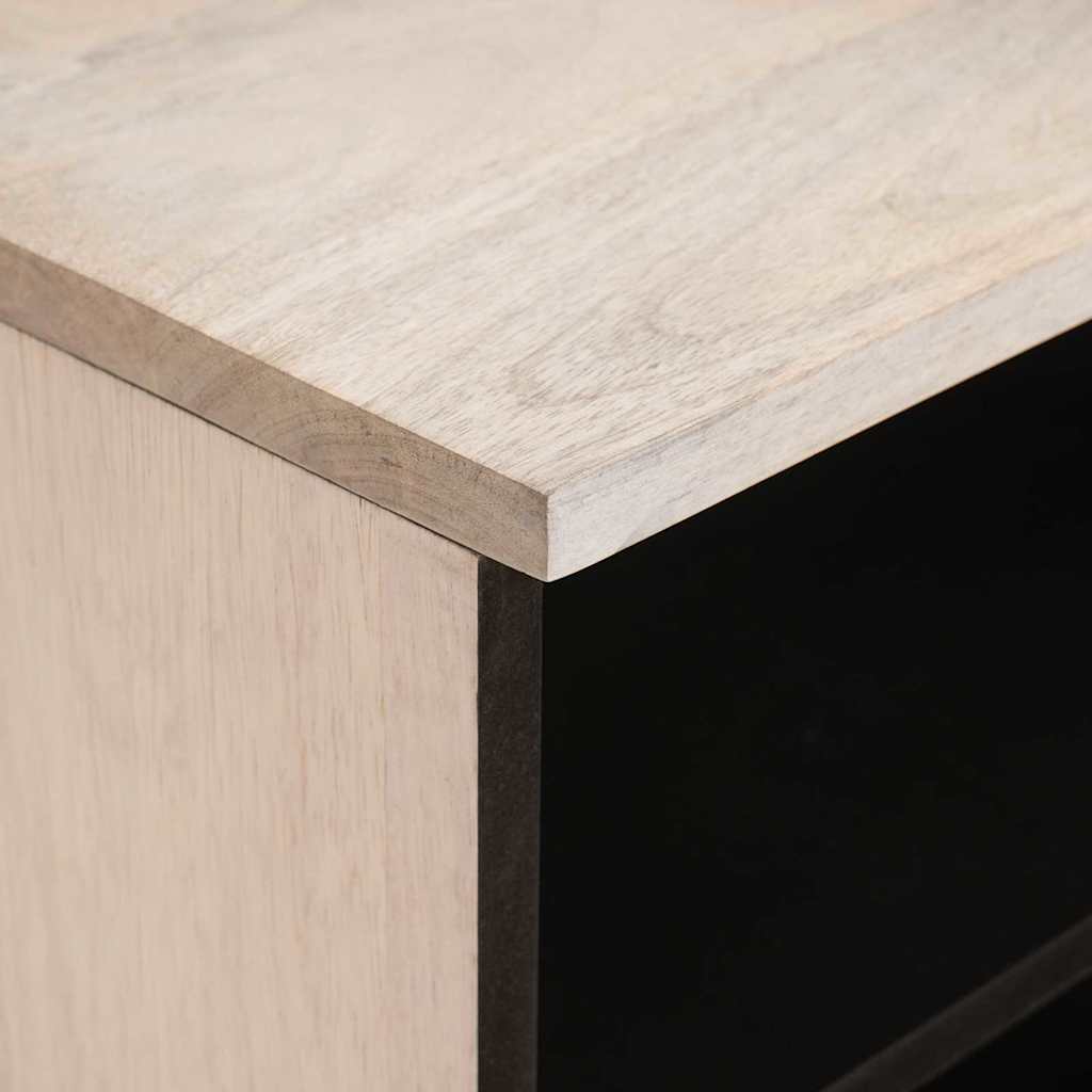 TV-skab med skuffe Hvid 105 x 33 x 46 cm Massivt mangotræ