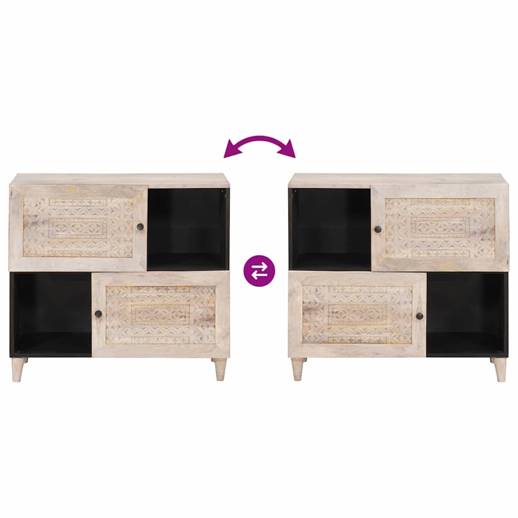 Sideboard Hvid 33,5 x 80 x 75 cm