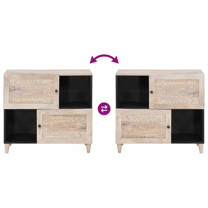 Sideboard Hvid 33,5 x 80 x 75 cm