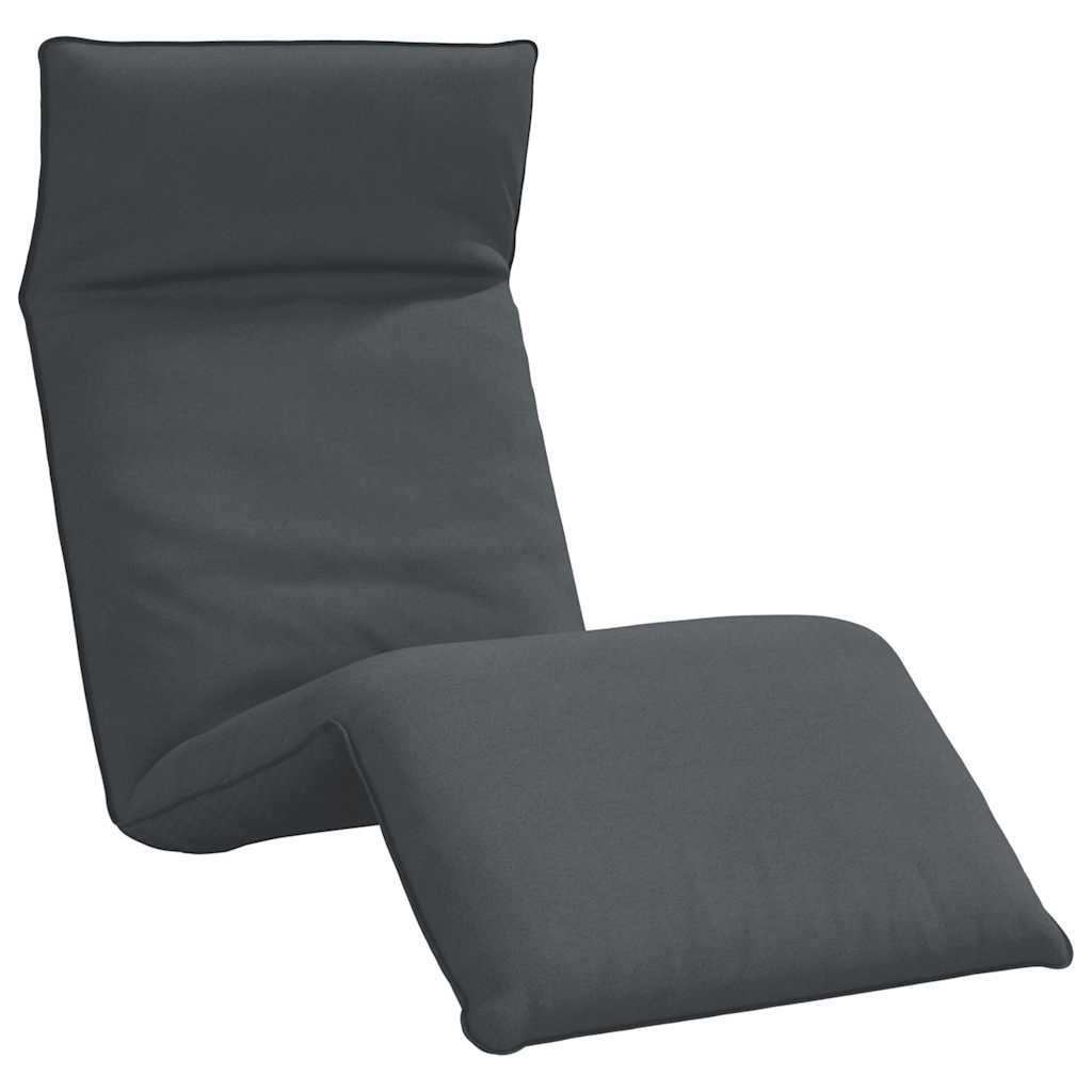 foldbar liggestol 175x54x8,5 cm oxfordstof antracitgrå