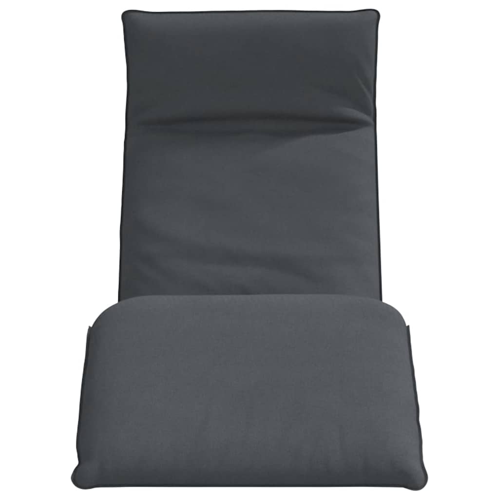foldbar liggestol 175x54x8,5 cm oxfordstof antracitgrå