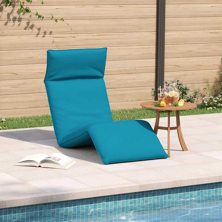 foldbar liggestol 175x54x8,5 cm oxfordstof lyseblå