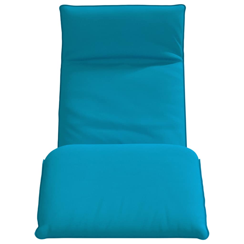 foldbar liggestol 175x54x8,5 cm oxfordstof lyseblå