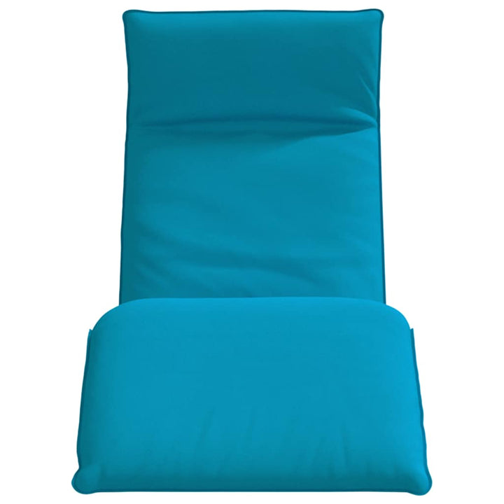 foldbar liggestol 175x54x8,5 cm oxfordstof lyseblå