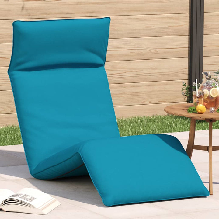 foldbar liggestol 175x54x8,5 cm oxfordstof lyseblå