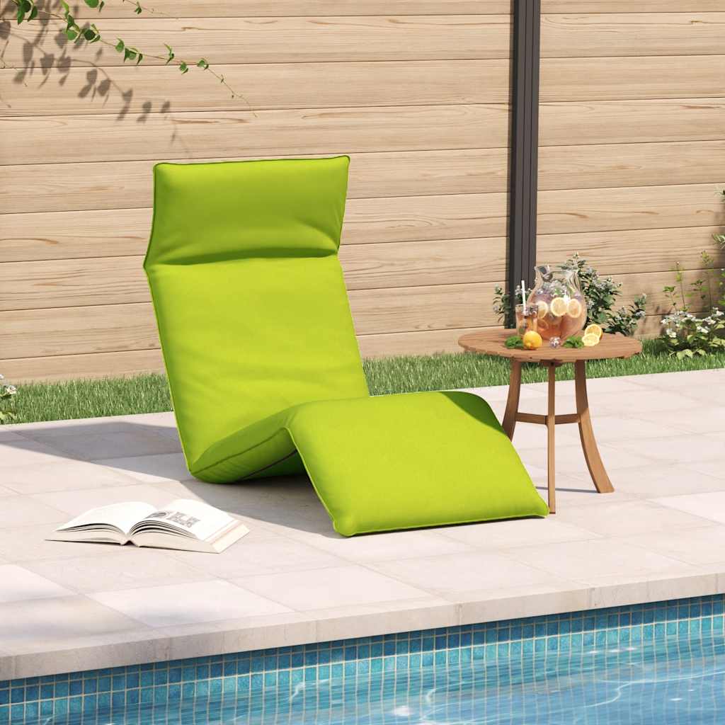 foldbar liggestol 175x54x8,5 cm oxfordstof lysegrøn