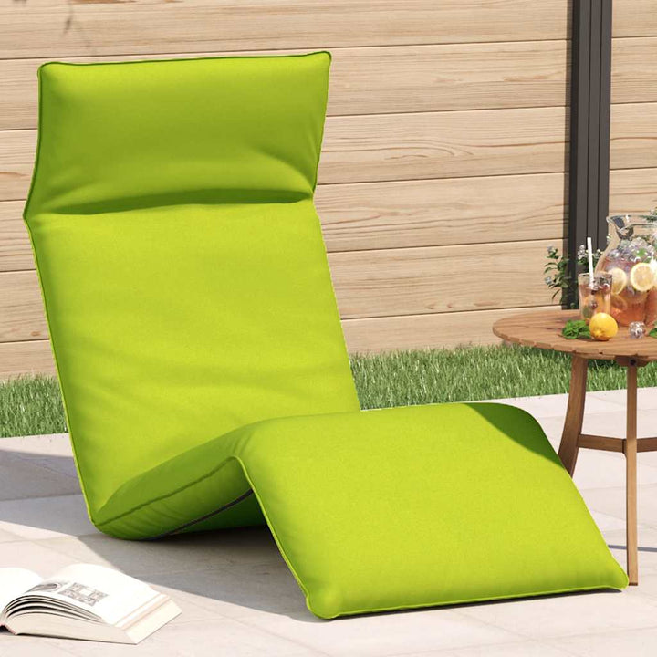 foldbar liggestol 175x54x8,5 cm oxfordstof lysegrøn