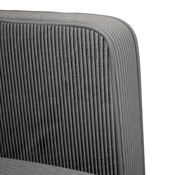 sofastol med armlæn 54 cm fløjlsstof mørkegrå