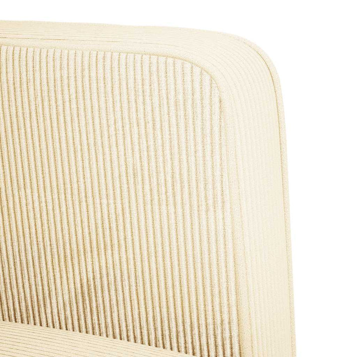 sofastol med armlæn 54 cm fløjlsstof cremefarvet