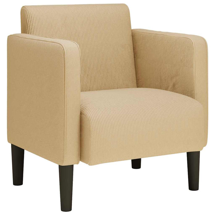 sofastol med armlæn 54 cm fløjlsstof grågrøn