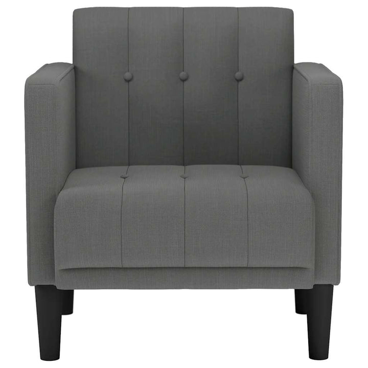 sofastol med armlæn 53 cm stof mørkegrå