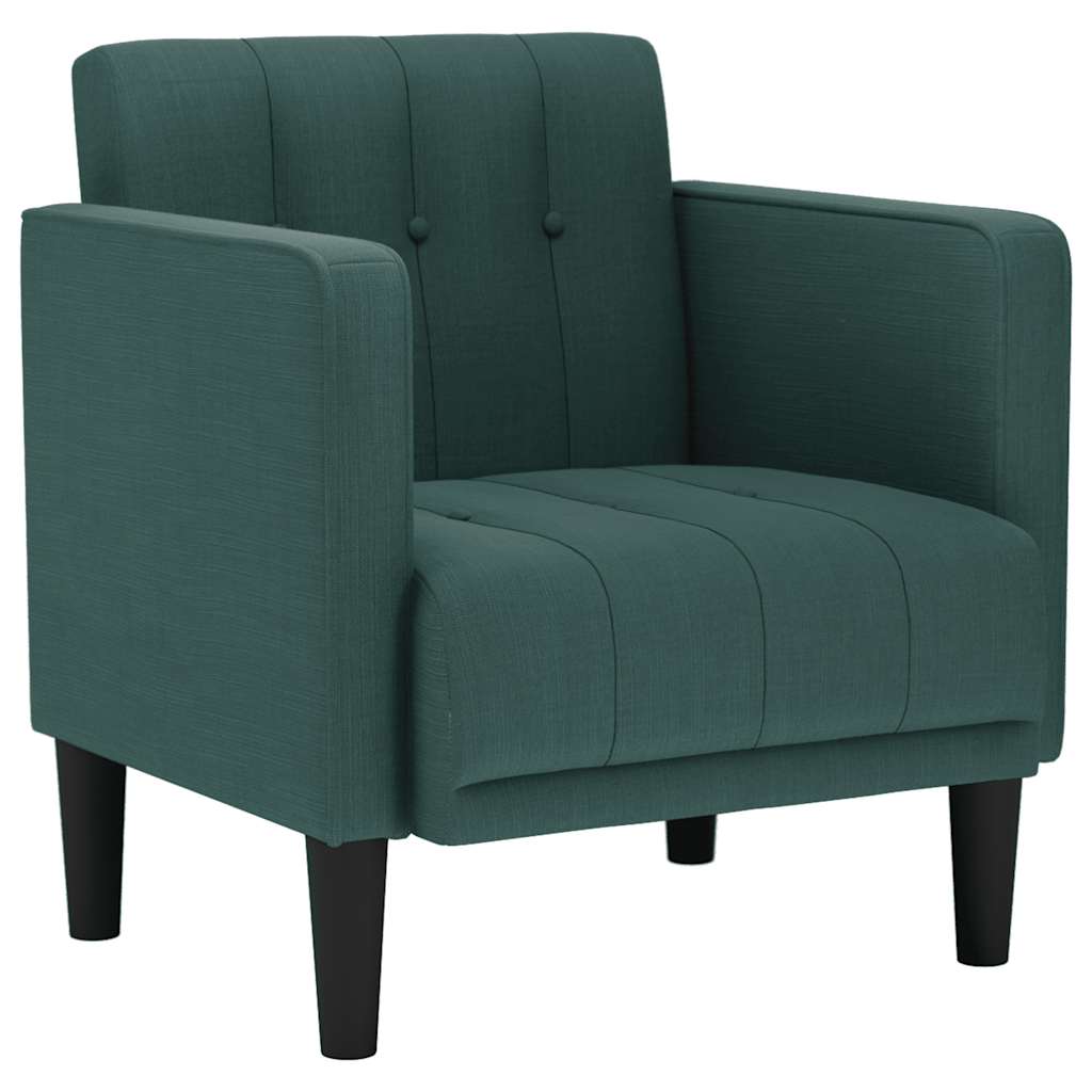 sofastol med armlæn 53 cm stof mørkegrøn